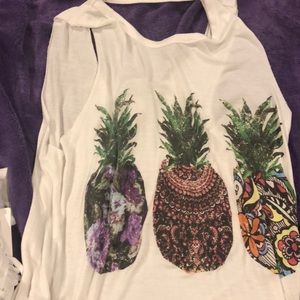 White pineapple tank!